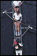 Head of the Charles Regatta, Sunday, October 18, 1998.  From the footbridge to Harvard Business School