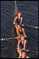 Head of the Charles Regatta, Sunday, October 18, 1998.  From the footbridge to Harvard Business School