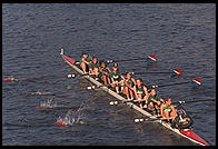 Head of the Charles Regatta, Sunday, October 18, 1998.  From the footbridge to Harvard Business School