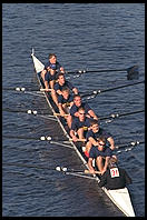 Head of the Charles Regatta, Sunday, October 18, 1998.  From the footbridge to Harvard Business School