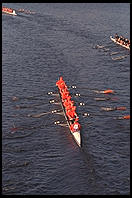 Head of the Charles Regatta, Sunday, October 18, 1998.  From the footbridge to Harvard Business School