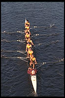 Head of the Charles Regatta, Sunday, October 18, 1998.  From the footbridge to Harvard Business School