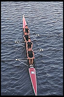 Head of the Charles Regatta, Sunday, October 18, 1998.  From the footbridge to Harvard Business School