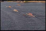 Head of the Charles Regatta, Sunday, October 18, 1998.  From the footbridge to Harvard Business School