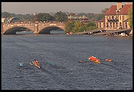 Head of the Charles Regatta, Sunday, October 18, 1998.  From the footbridge to Harvard Business School