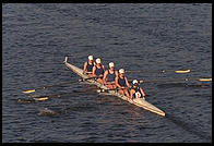 Head of the Charles Regatta, Sunday, October 18, 1998.  From the footbridge to Harvard Business School