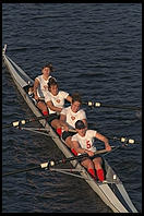 Head of the Charles Regatta, Sunday, October 18, 1998.  From the footbridge to Harvard Business School