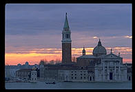 San Giorgio Maggiore, just across the Grand Canal from Piazza San Marco, the view from my hotel room in the Luna Hotel Baglioni