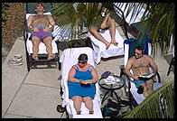 Poolside, Sanibel Harbour Resort (one of the world's worst), Fort Meyers, Florida