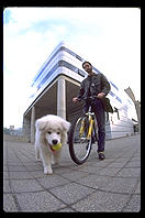 Alex and Rob Silvers in front of the MIT Media Lab.