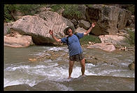 Tom Huntington (T-bird).  Lower Havasupai Canyon.  Grand Canyon National Park.