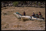 Reenactment of Powell's trip.  Lava Falls.  Grand Canyon National Park.  August 1999.