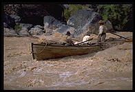 Reenactment of Powell's trip.  Lava Falls.  Grand Canyon National Park.  August 1999.