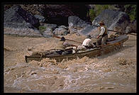 Reenactment of Powell's trip.  Lava Falls.  Grand Canyon National Park.  August 1999.