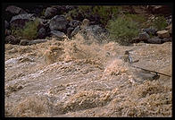 Reenactment of Powell's trip. Lava Falls. Grand Canyon National Park. August 1999.