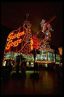 Golden Goose. Downtown Las Vegas (Fremont Street) by night.