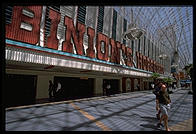 Binion's Horseshoe.  Downtown Las Vegas (Fremont Street).  The owner of Binion's, Ted Binion, was murdered on September 17, 1998 by Sandy Murphy, Binion's 27-year-old girlfriend and former topless dancer, and her lover, Rick Tabish